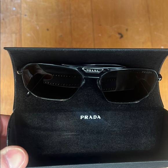 Prada Pr 58Ys Black Sunglasses - Picture 1 of 9